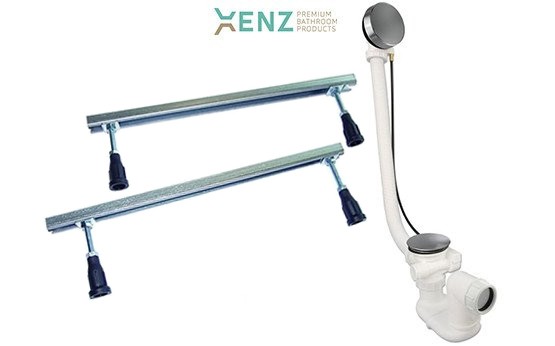 Xenz Lagoon inbouw bad 180x80 cm wit - Badenwinkel