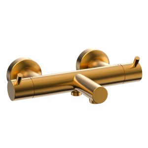 Xenz Duero bad thermostaatkraan goud geborsteld (3)