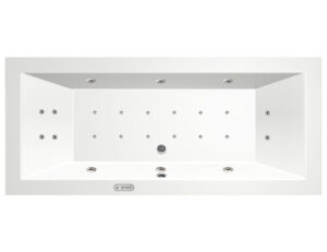 Bestbad Luso diep bubbelbad 190x90 cm met RB2 whirlpool elektrisch wit - Bestbad Luso RB2 (2)