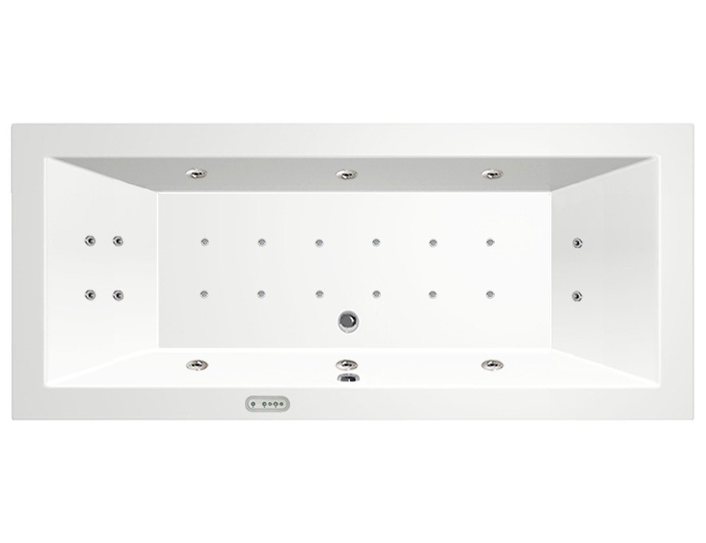 Bestbad Luso diep bubbelbad 190x90 cm met RB2 whirlpool elektrisch wit - Bestbad Luso RB2 (2)