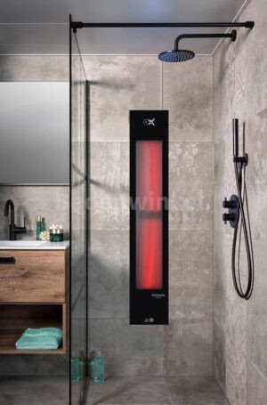 Xiomara Feel Good Shower IR-L zwart Infrarood 110 - Xiomara Feel Good Shower L H