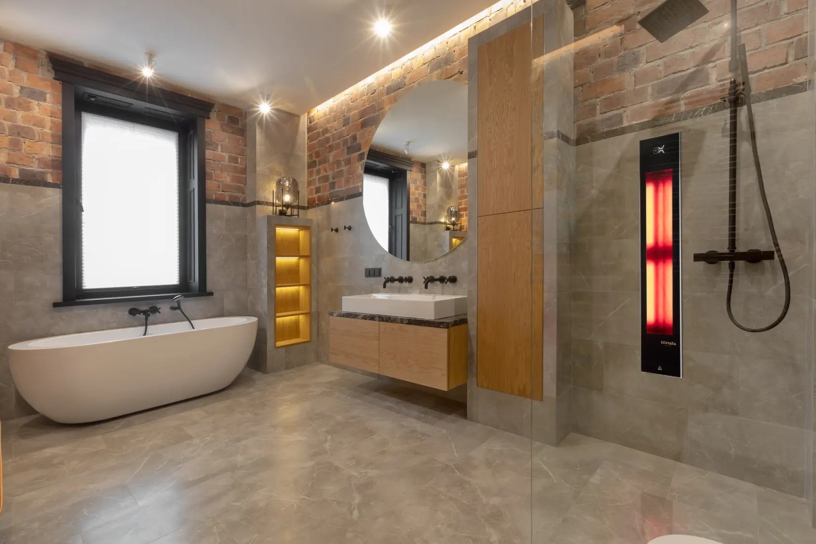 Xiomara Feel Good Shower IR-L grijs infrarood 110