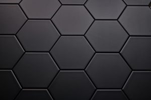 Hexagon tegels zwart Onda