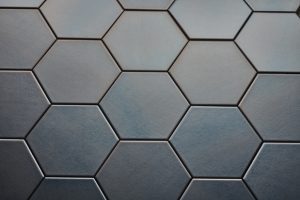 Hexagon wandtegel Onda platinum 15x17