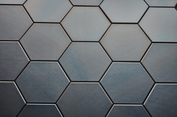Hexagon wandtegel Onda platinum 15×17