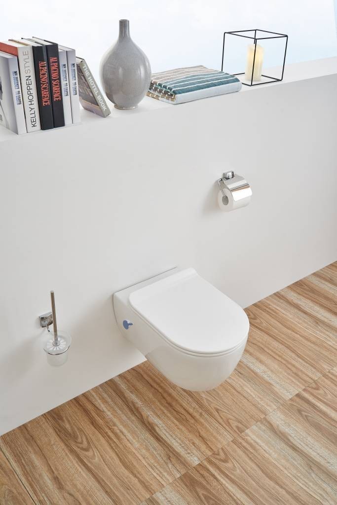 Sanisense Moon bidet toilet rimfree wit met softclose zitting