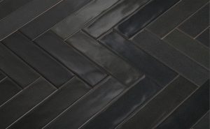 Voorbeeldtegel wandtegel Opaco Grigio 6,5x25 - Tempo Grafito visgraat