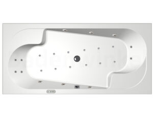 Xenz Parel bubbelbad 190x90 cm met RB2 whirlpool elektrisch wit - Xenz Parel bubbelbad RB2