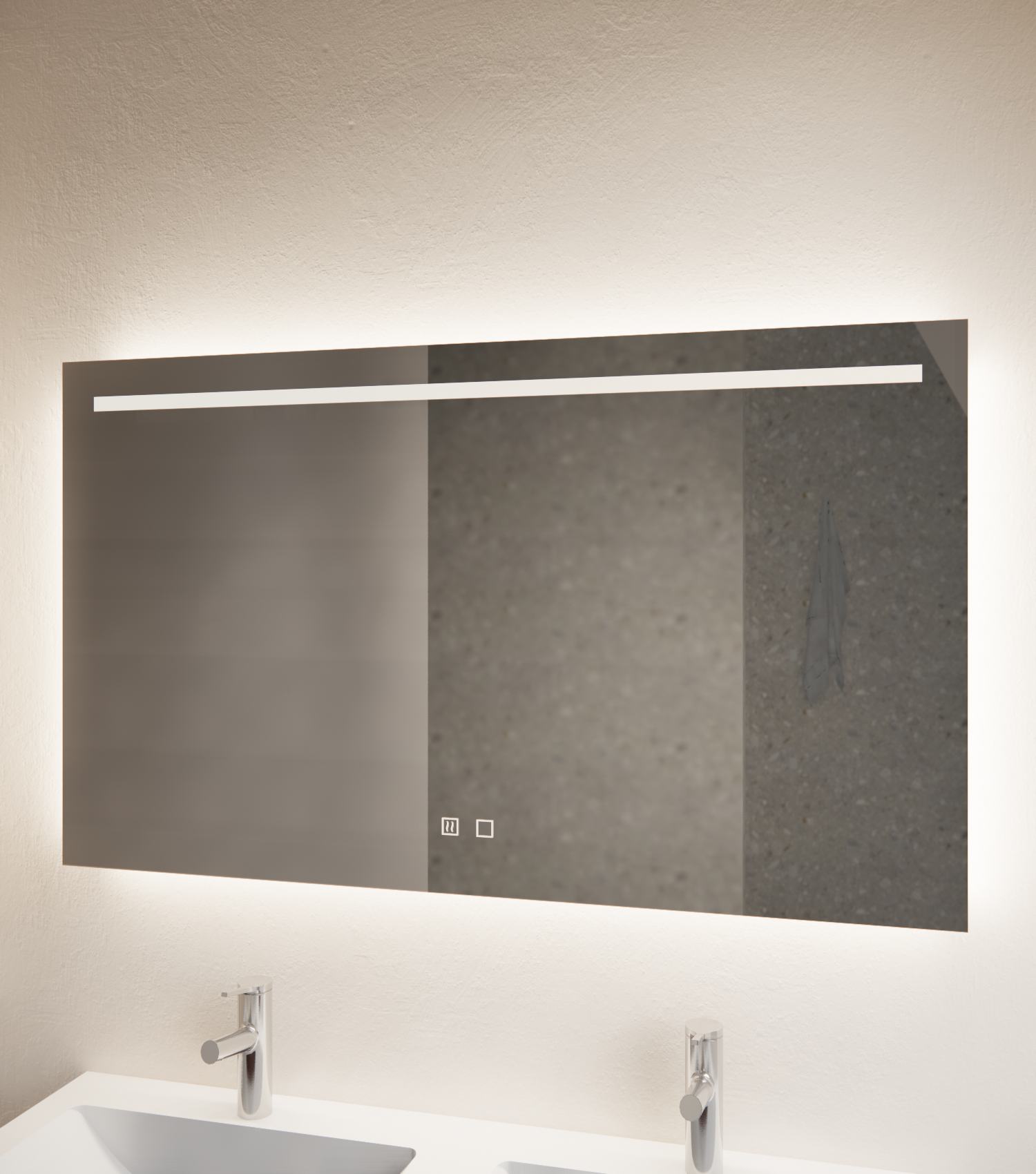 Gliss Design Led badkamer spiegel horizontaal 180×70 cm