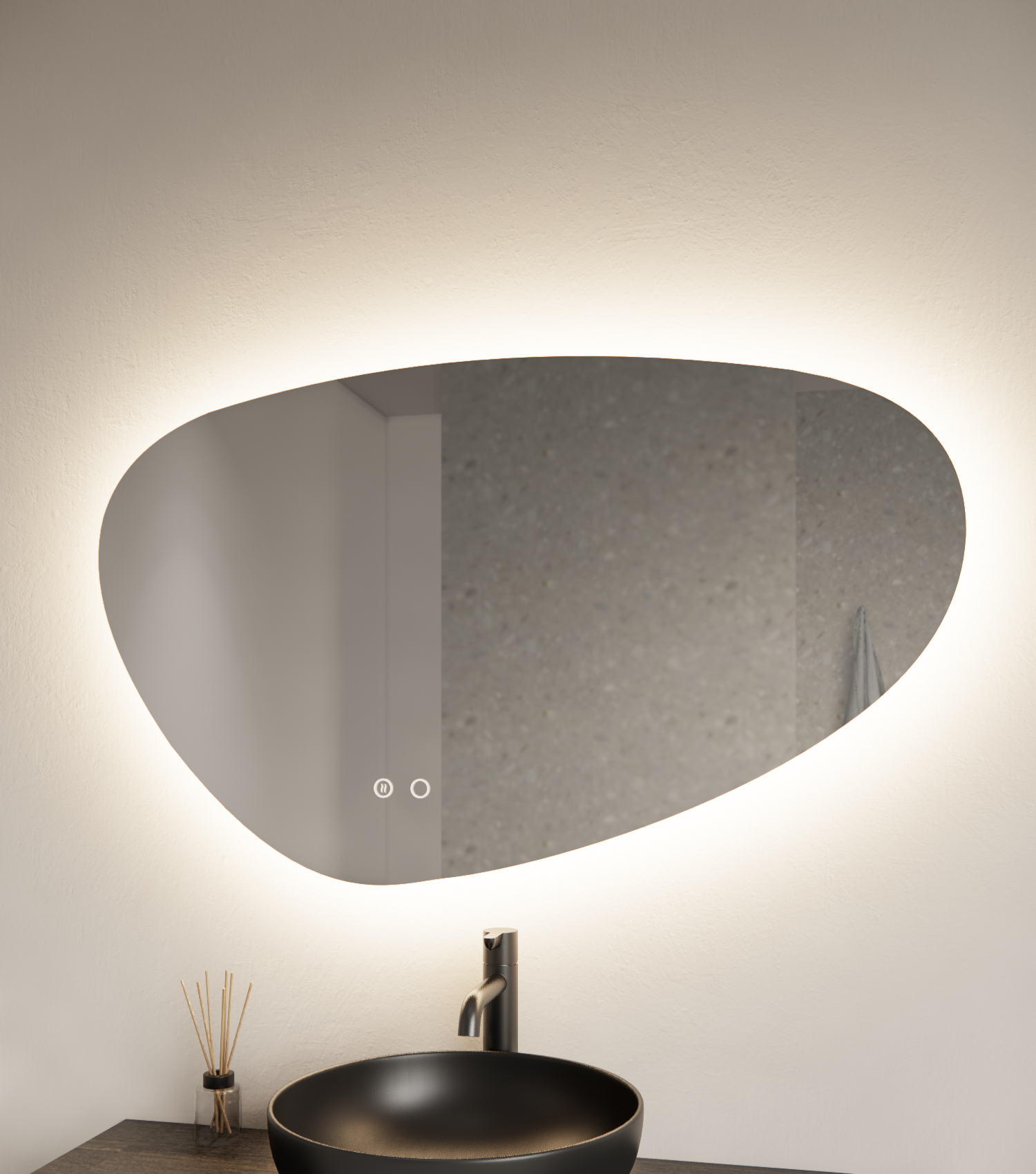 Gliss Design Trendy badkamer spiegel 150×88 cm