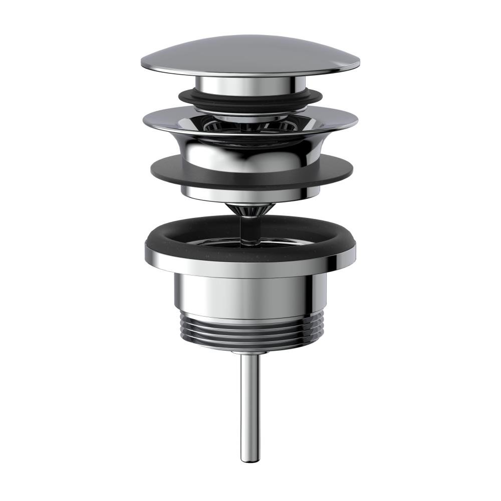 Xenz afvoerplug clickwaste chroom rond