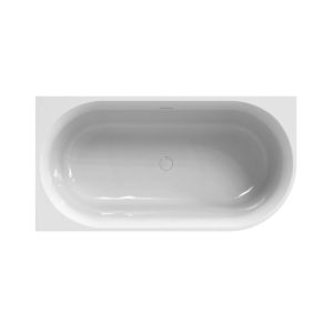 Xenz Zara 155×80 cm half vrijstaand hoekbad links glans wit