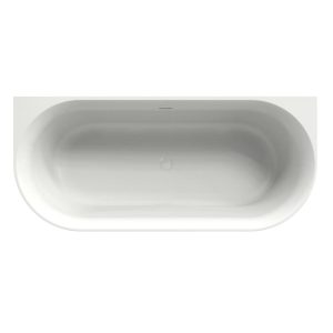 Xenz Zara 180×80 cm half vrijstaand bad mat wit