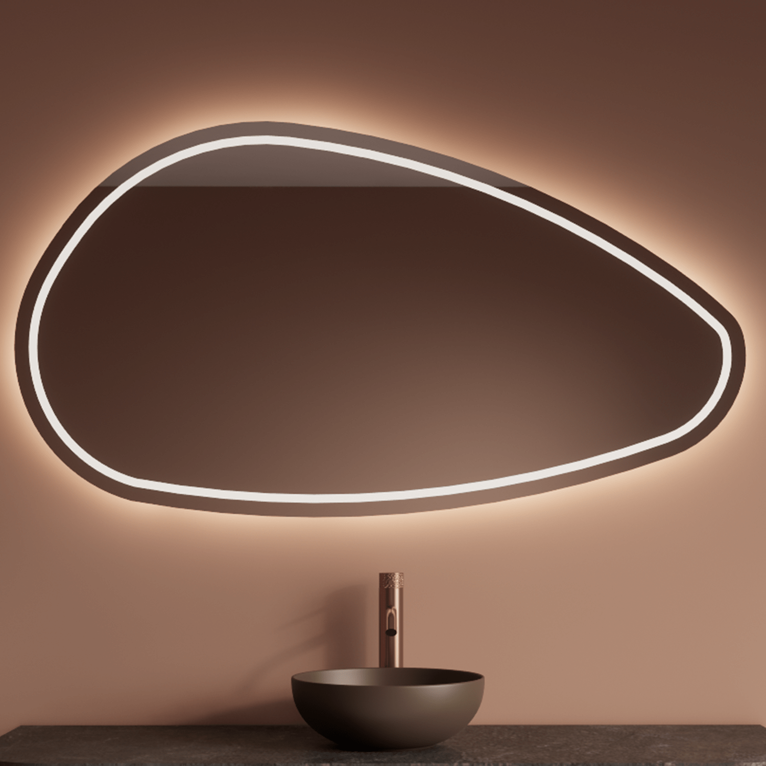 Gliss Design Sirius badkamer spiegel 160x90 cm