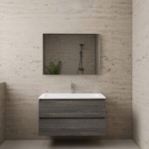 Gliss Design wastafelmeubel 100 cm Freya Oak met wastafel wit (2)