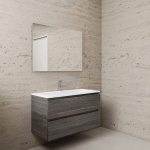 Gliss Design wastafelmeubel 100 cm Freya Oak met wastafel wit (3)