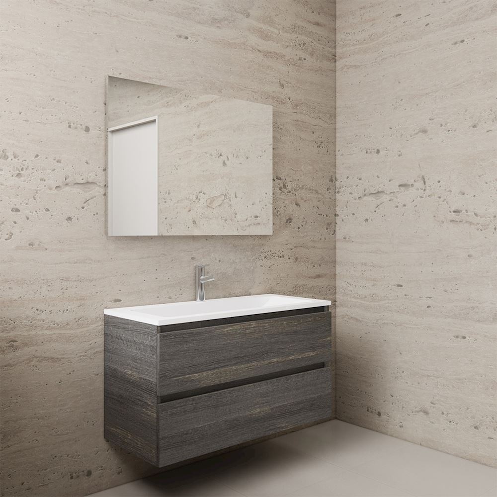Gliss Design wastafelmeubel 100 cm Freya Oak met wastafel wit (3)