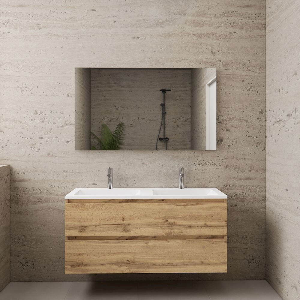 Gliss Design wastafelmeubel 120 cm Dakota Oak met wastafel wit (3)