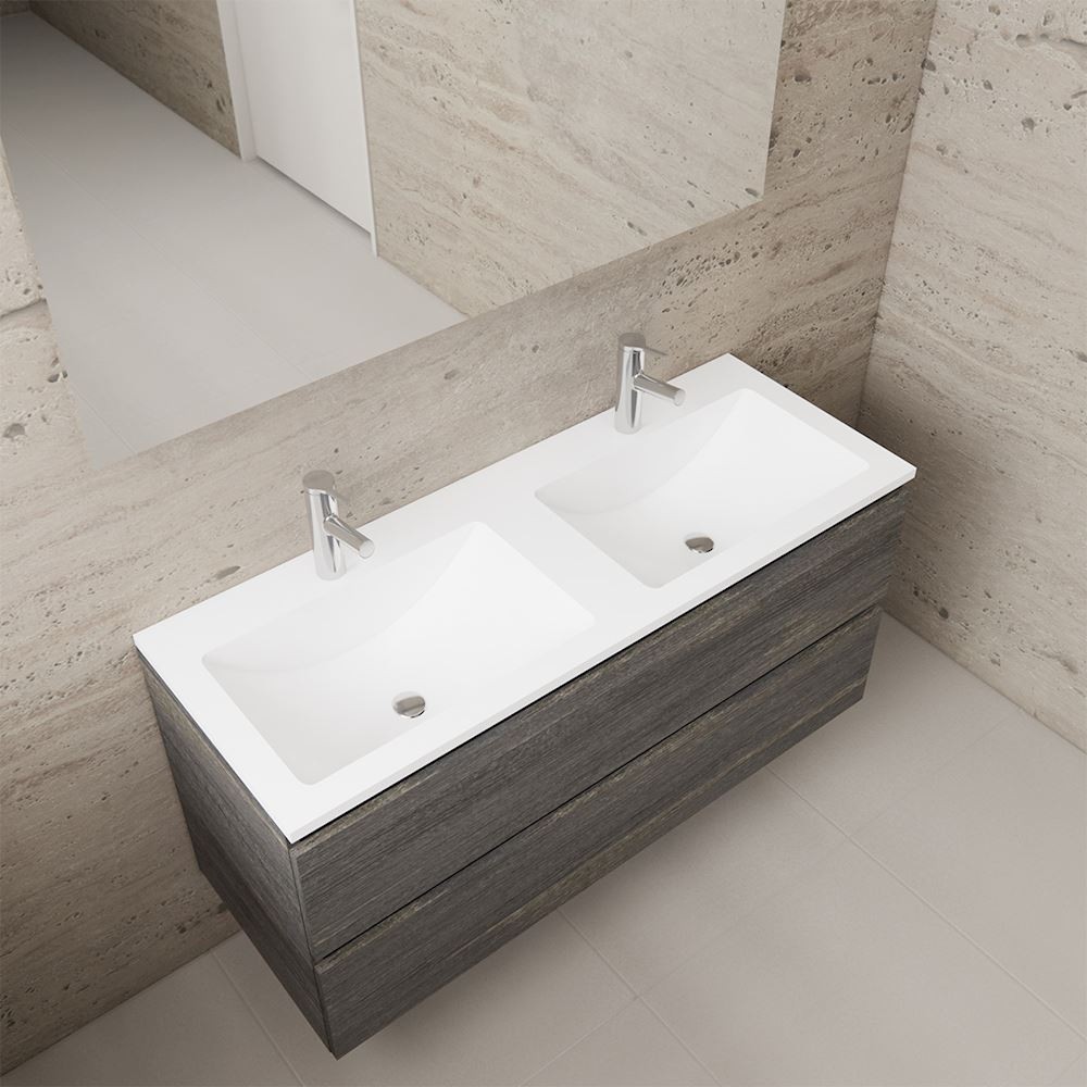 Gliss Design wastafelmeubel 120 cm Freya Oak met wastafel wit (1)