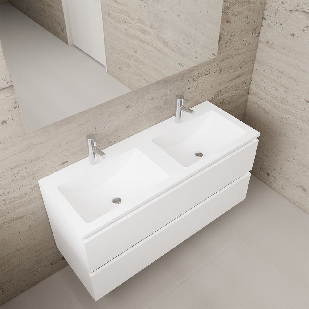 Gliss Design wastafelmeubel 120 cm antraciet hoogglans met wastafel wit (3)