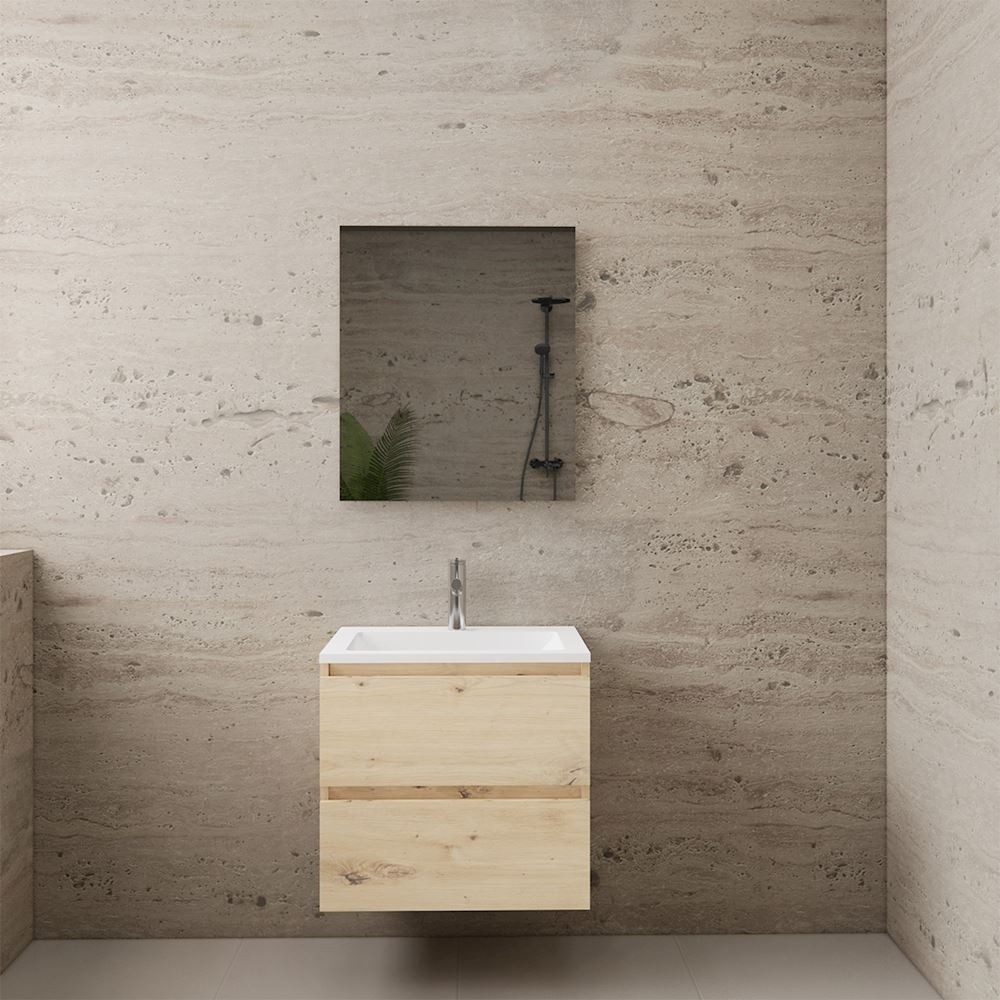 Gliss Design wastafelmeubel 60 cm Artisan Oak met wastafel mat zwart - Gliss Design wastafelmeubel 60 cm Artisan Oak met wastafel wit (3)
