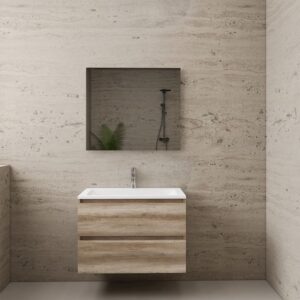 Gliss Design wastafelmeubel 80 cm Artisan Oak met wastafel mat zwart - Gliss Design wastafelmeubel 80 cm Canyon Oak met wastafel wit (2)