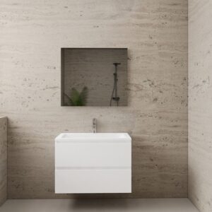 Gliss Design wastafelmeubel 80 cm wit hoogglans met wastafel glans wit (2)