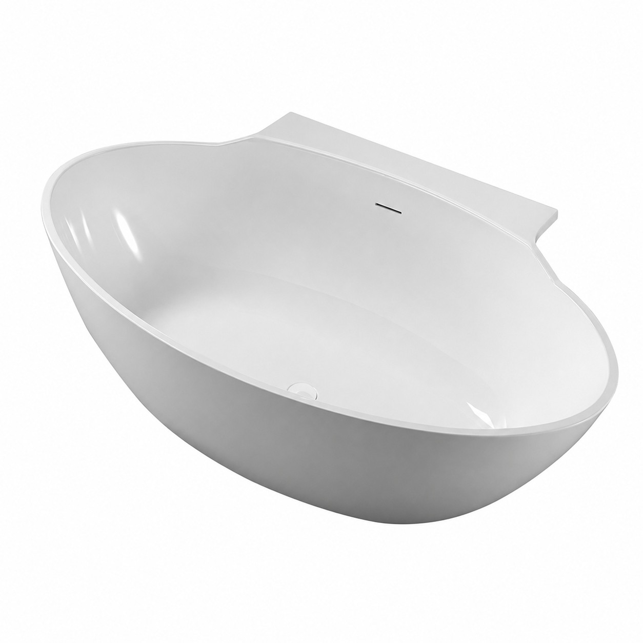 Sanico Pasero half vrijstaand bad 170×100 cm wit