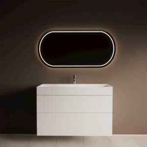 Gliss Design Puro wastafelmeubel 60 cm push-pull Mat Wit wastafel mat wit