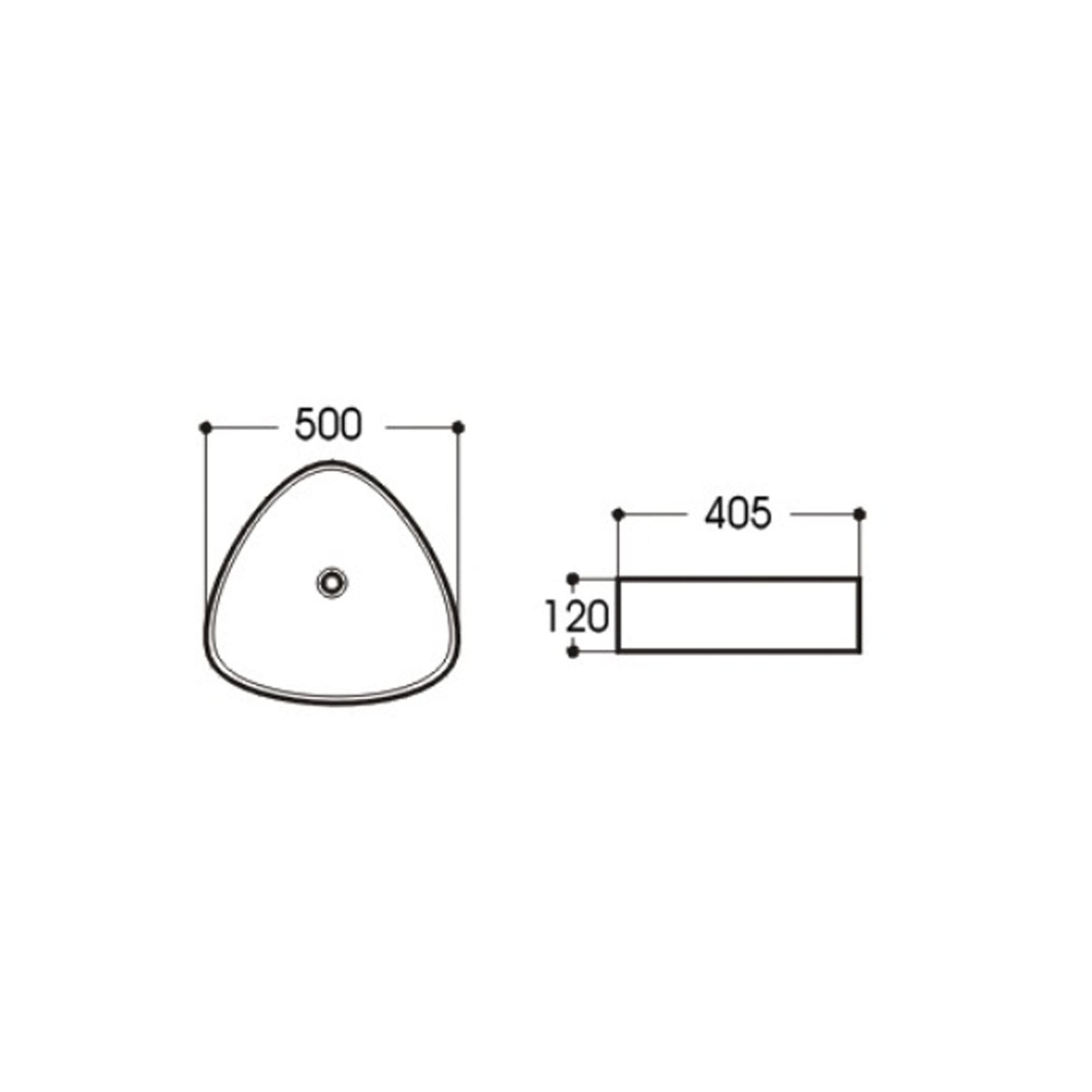 Waskom Dijon 50×40 cm Mat Wit(2)
