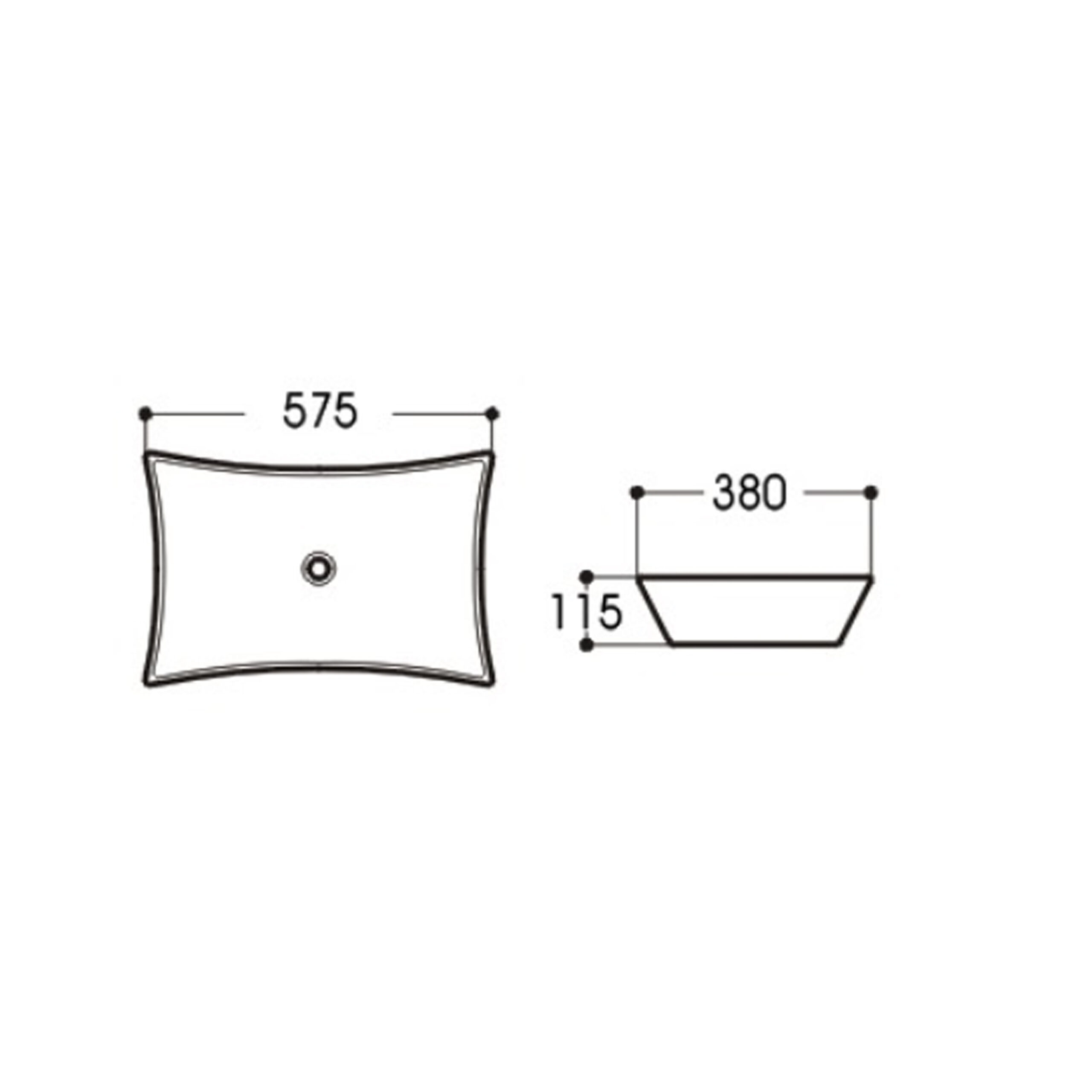 Waskom Le Mans 58×38 cm Mat Wit(2)
