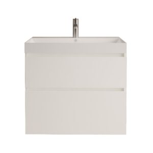 Gliss Design Puro wastafelmeubel 80 cm greeploos Mat Wit wastafel mat wit