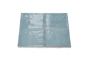 Voorbeeldtegel Linéa Emerald 6x25 - Wandtegel Vela Aqua 10x10