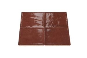 Voorbeeldtegel Linéa Emerald 6x25 - Wandtegel Vela Clay 10x10