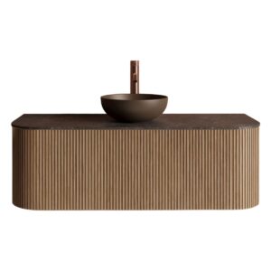 Gliss Design Alluro badmeubel met waskom 120 cm Mist blad wit marmer