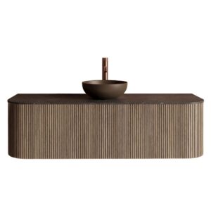 Gliss Design Alluro badmeubel met waskom 140 cm Corn Silk blad wit marmer