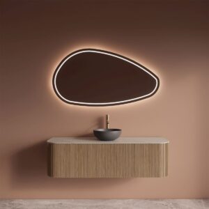 Gliss Design Alluro badmeubel met waskom 140 cm Mist blad wit marmer