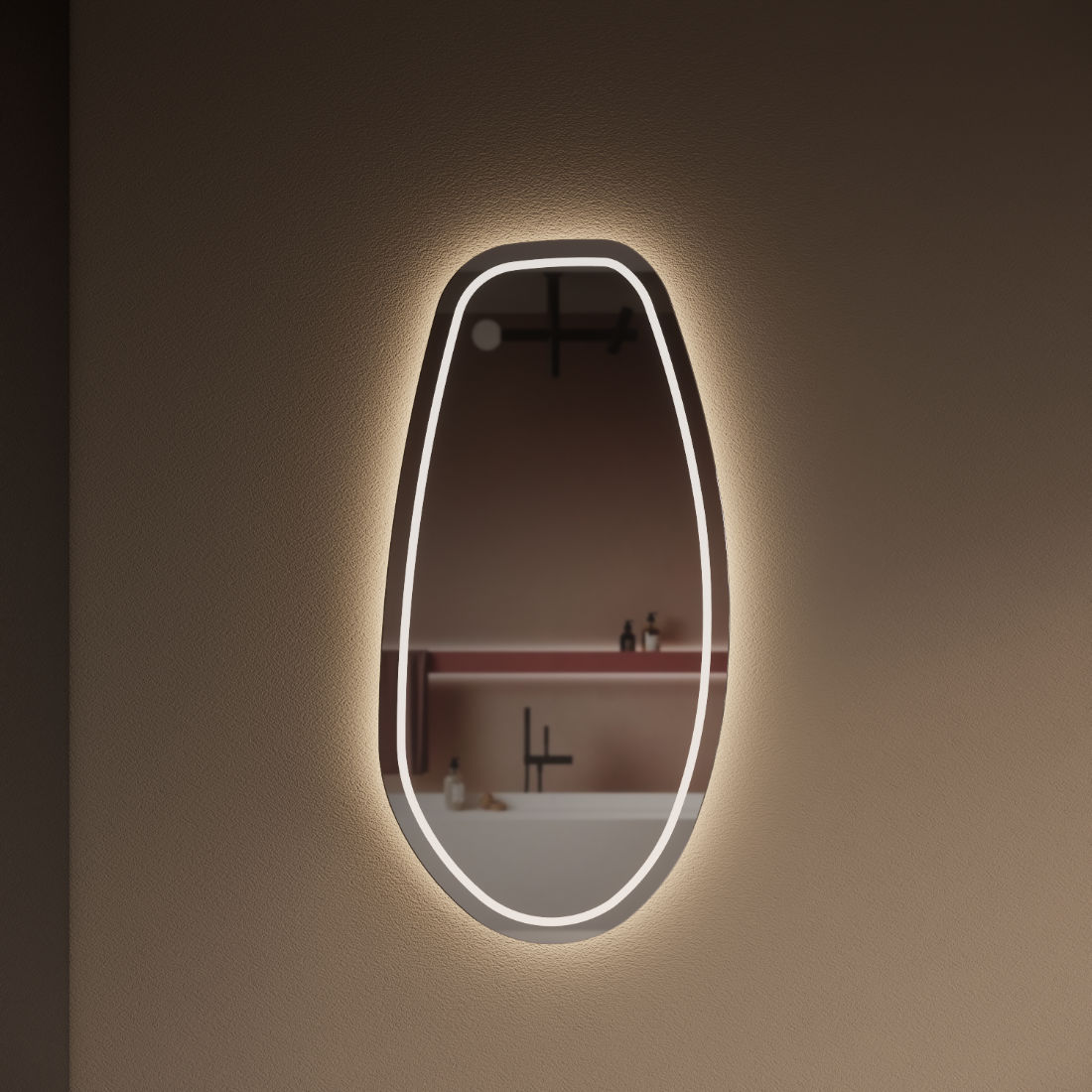 Gliss Design Vero badkamer spiegel 45×90 cm