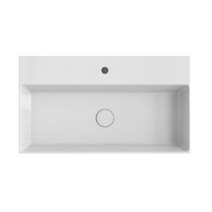 Xenz Dolce wastafel 1 kraangat 80 wit glans