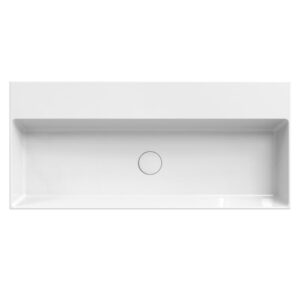 Xenz Dolce wastafel 100 cm zonder kraangaten wit glans