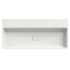 Xenz Dolce wastafel 100 cm zonder kraangaten wit mat