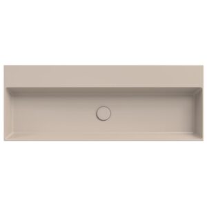Xenz Dolce wastafel 120 cm zonder kraangaten zand mat