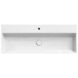 Xenz Dolce wastafel 120 1 kraangat wit glans