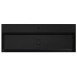 Xenz Dolce wastafel 120 1 kraangat zwart mat